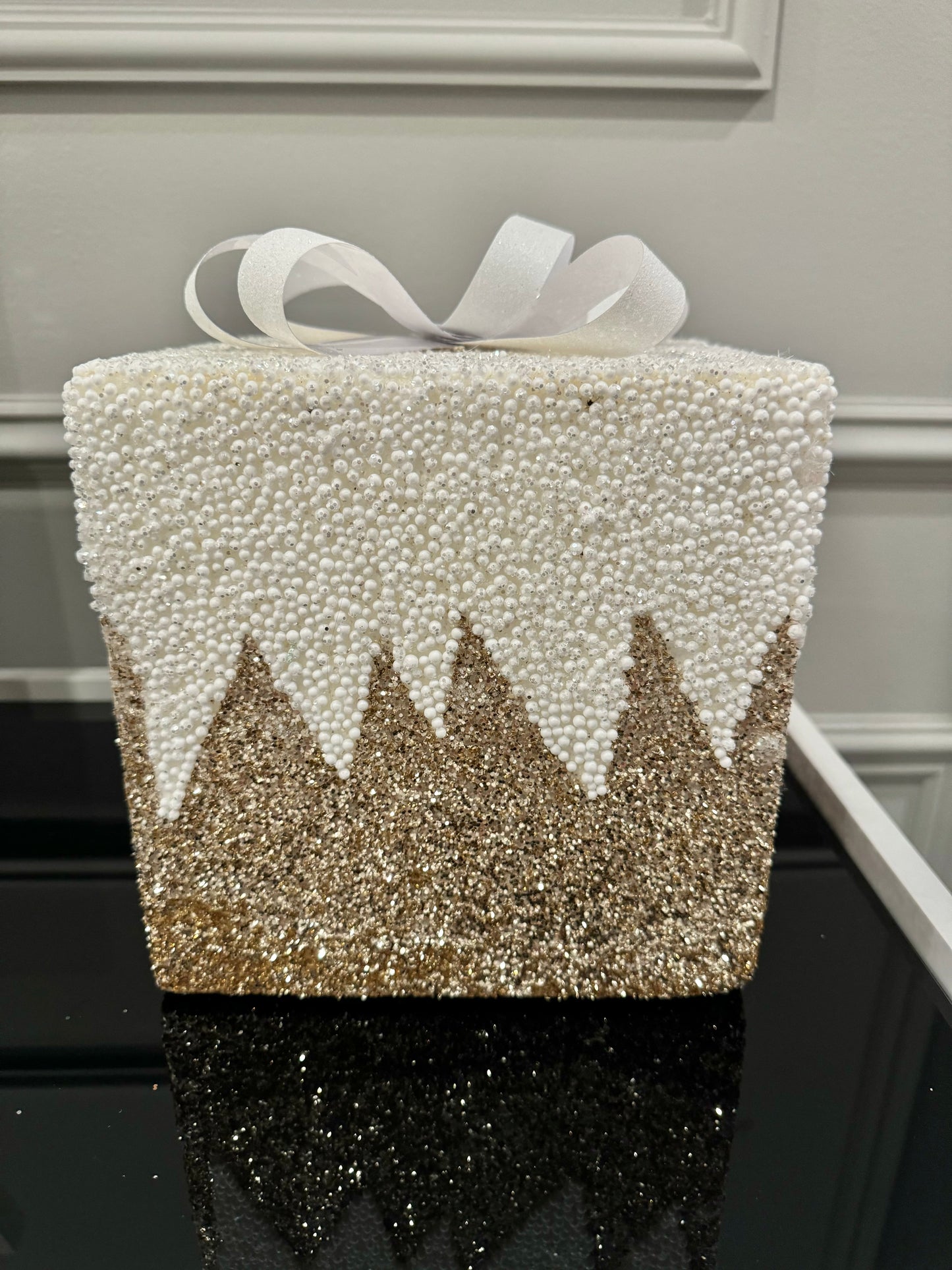 Gift Box Decor for Holidays Christmas 8''