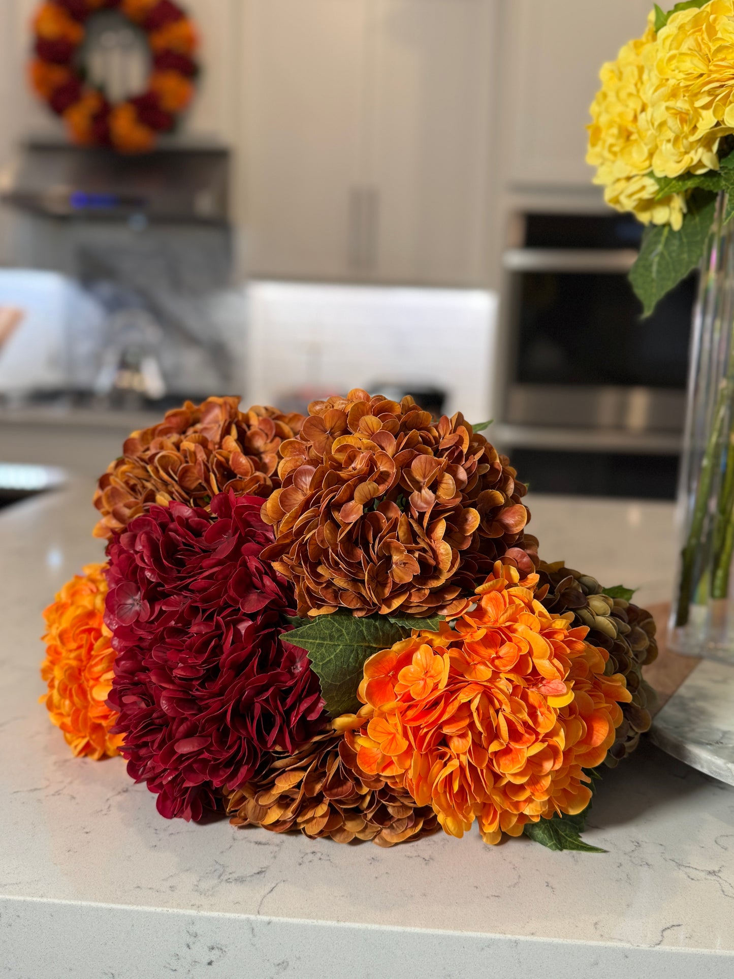 Wedding centerpiece hydrangea stems
Autumn harvest floral arrangements hydrangea
Nude hydrangea centerpiece wedding
Realistic hydrangea faux stems
Artificial hydrangea flowers decorative
Silk hydrangea stems farmhouse decor
Decorative hydrangea centerpiece for office
Artificial hydrangea nude orange bouquet
Faux hydrangea flowers Thanksgiving table
Hydrangea decor ideas for home