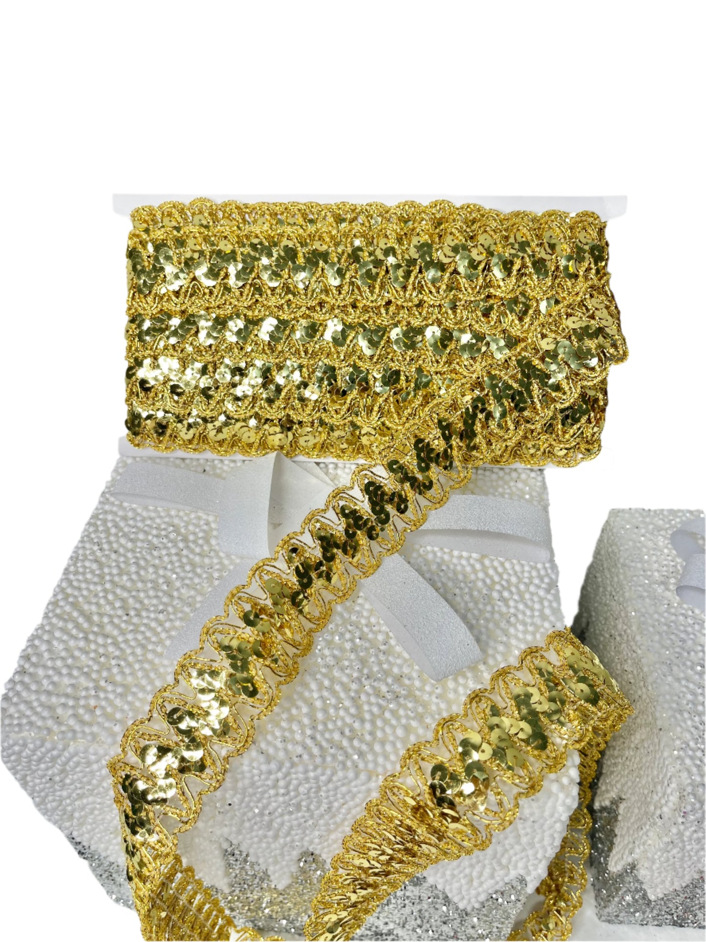 Beaded Lace Trim Sequin Lace Mesh Trim Gold Lace Ribbon Appliques