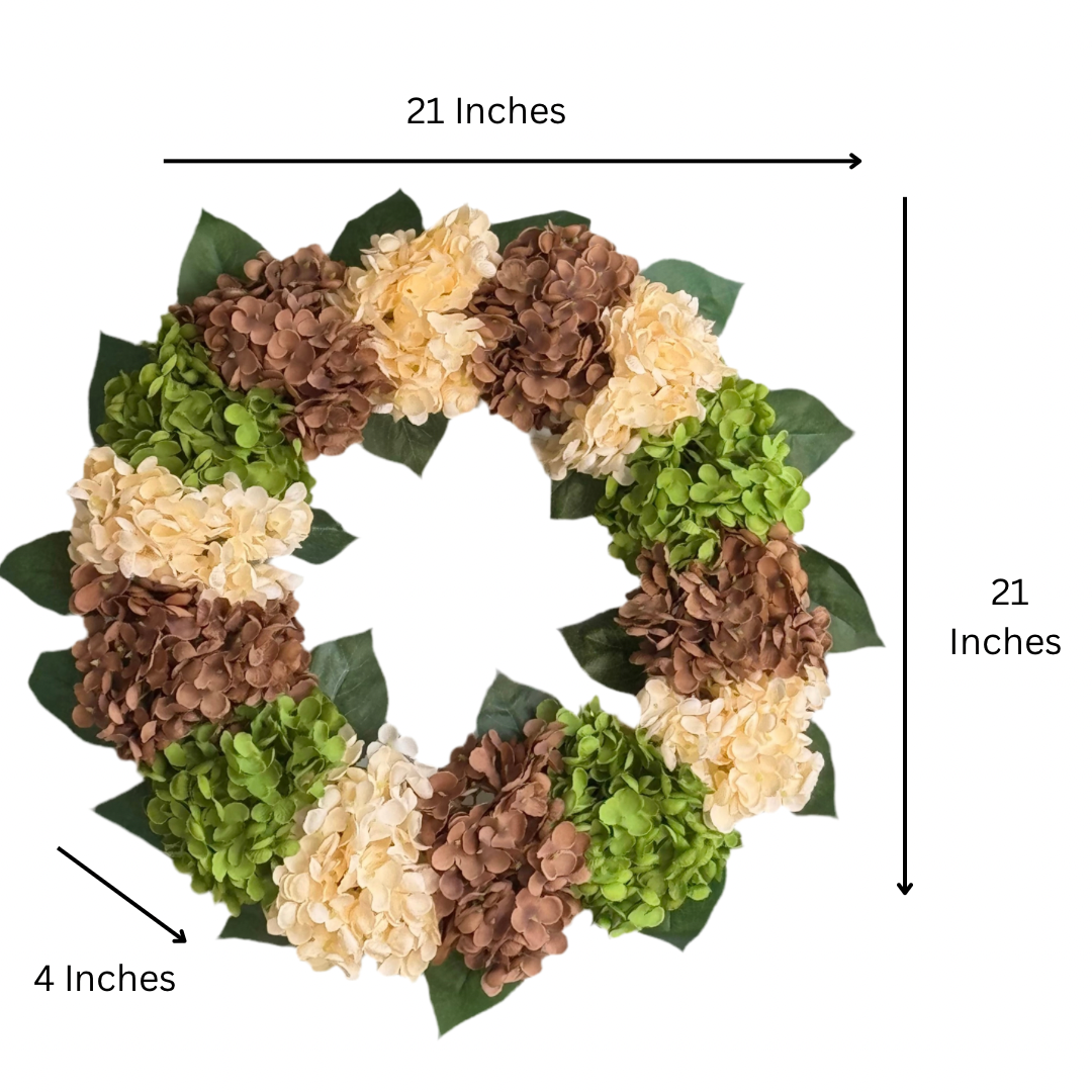High end artificial wreath
Elegant front door wreath
Neutral tone floral wreath
Year round door wreath
Cream brown wreath decor
Rustic hydrangea wreath
Modern farmhouse wreath
Transitional style wreath
Chic seasonal door wreath
Designer floral wreath
