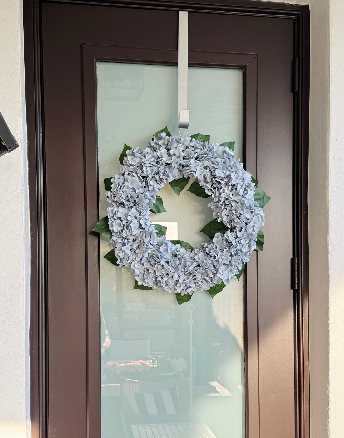 front door hydrangea wreath
outdoor artificial wreath
gray floral wreath for entryway
porch décor flower wreath
elegant door wreath for home
silk wreath for front porch
artificial wreath for patio
blue gray floral door accent
hydrangea wreath for wall décor
entryway luxury floral wreath