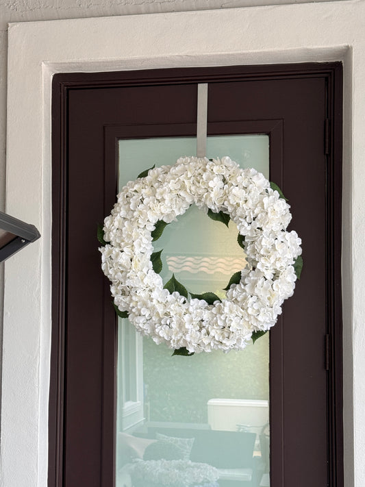 silk hydrangea wreath white
weatherproof artificial flower wreath
lifelike faux flower wreath
realistic white floral wreath
UV safe hydrangea wreath
high quality faux floral wreath
white artificial wreath for outdoors
premium handcrafted floral wreath
indoor outdoor white wreath
fade resistant flower wreath