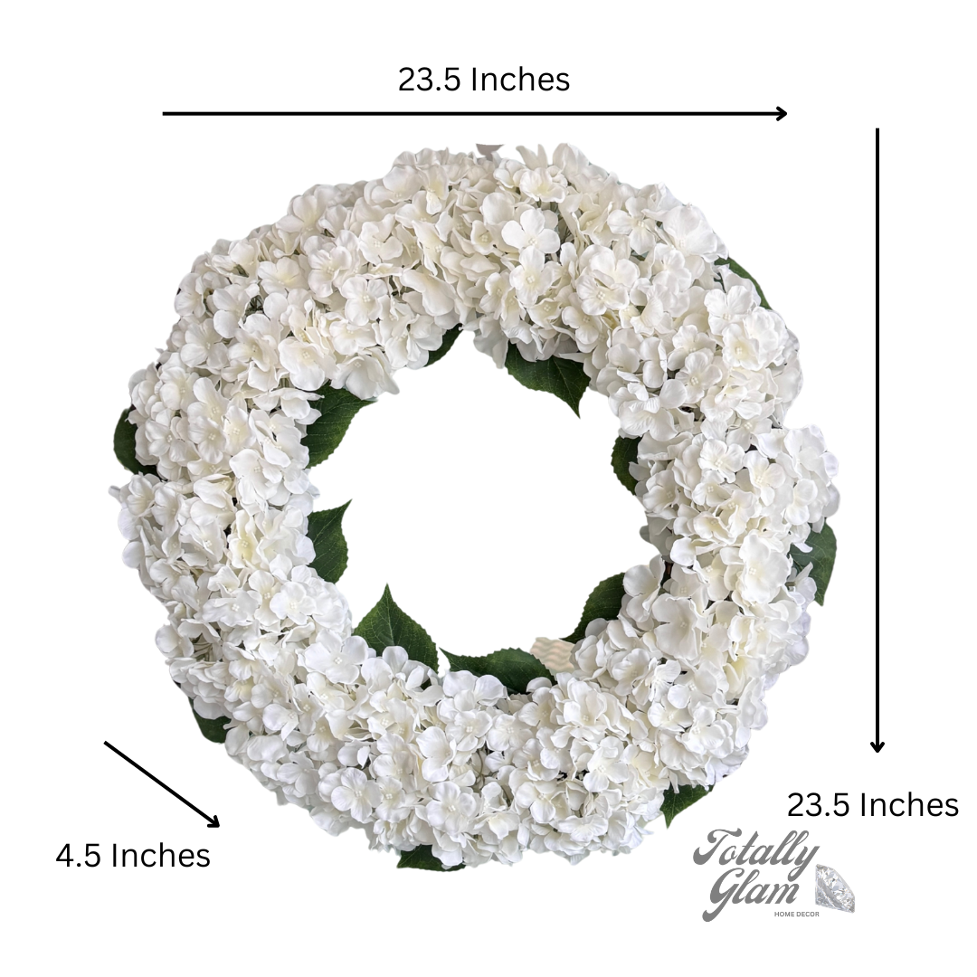 home decor flower wreath
entryway white floral wreath
white hydrangea wall wreath
front porch door wreath
indoor white wreath for wall
living room flower wreath
neutral home decor wreath
elegant home wreath
foyer flower decor wreath
farmhouse front door wreath