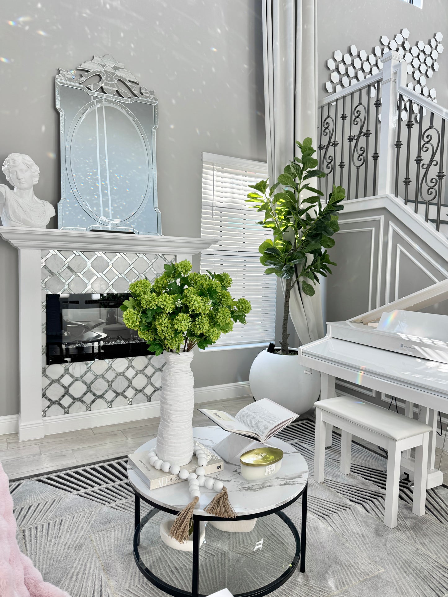 artificial floral décor green
modern faux flower arrangement
green hydrangea silk bouquet
artificial flowers for living room
faux green hydrangea arrangement
realistic silk hydrangea spray
green hydrangea flower spray
large artificial flower stems
green hydrangea silk stems
silk hydrangeas for home décor