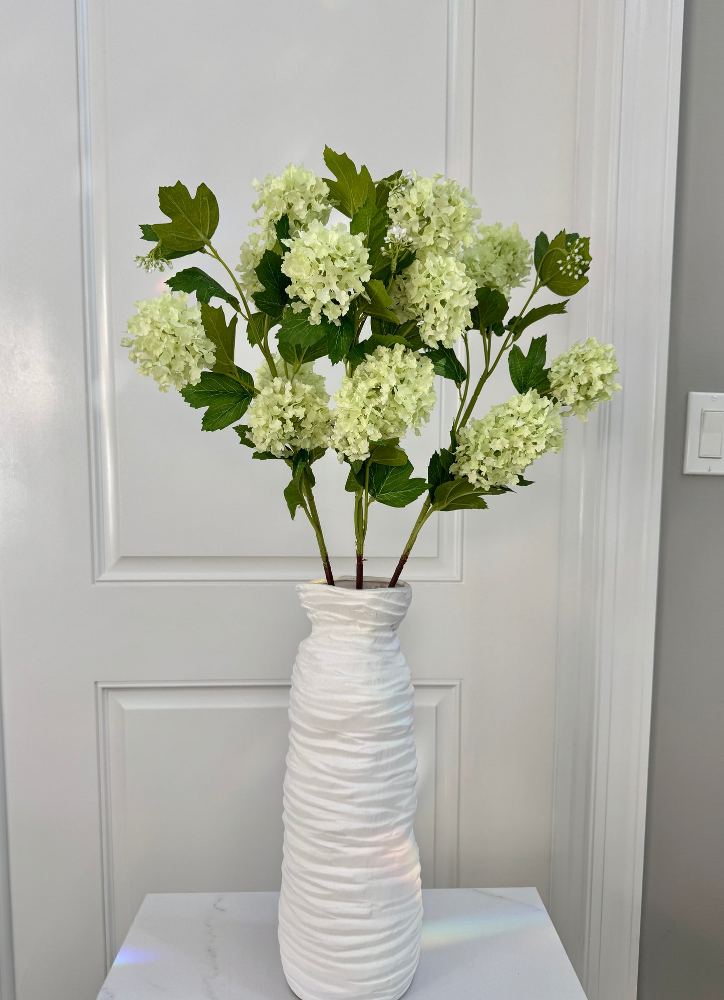 30 inch faux hydrangea spray
elegant faux floral arrangement
long stem artificial flowers
vibrant green silk flowers
hydrangea spray artificial green
artificial wedding flowers hydrangea
lifelike silk hydrangeas
faux floral decor green
interior floral design faux flowers
maintenance free hydrangea flowers