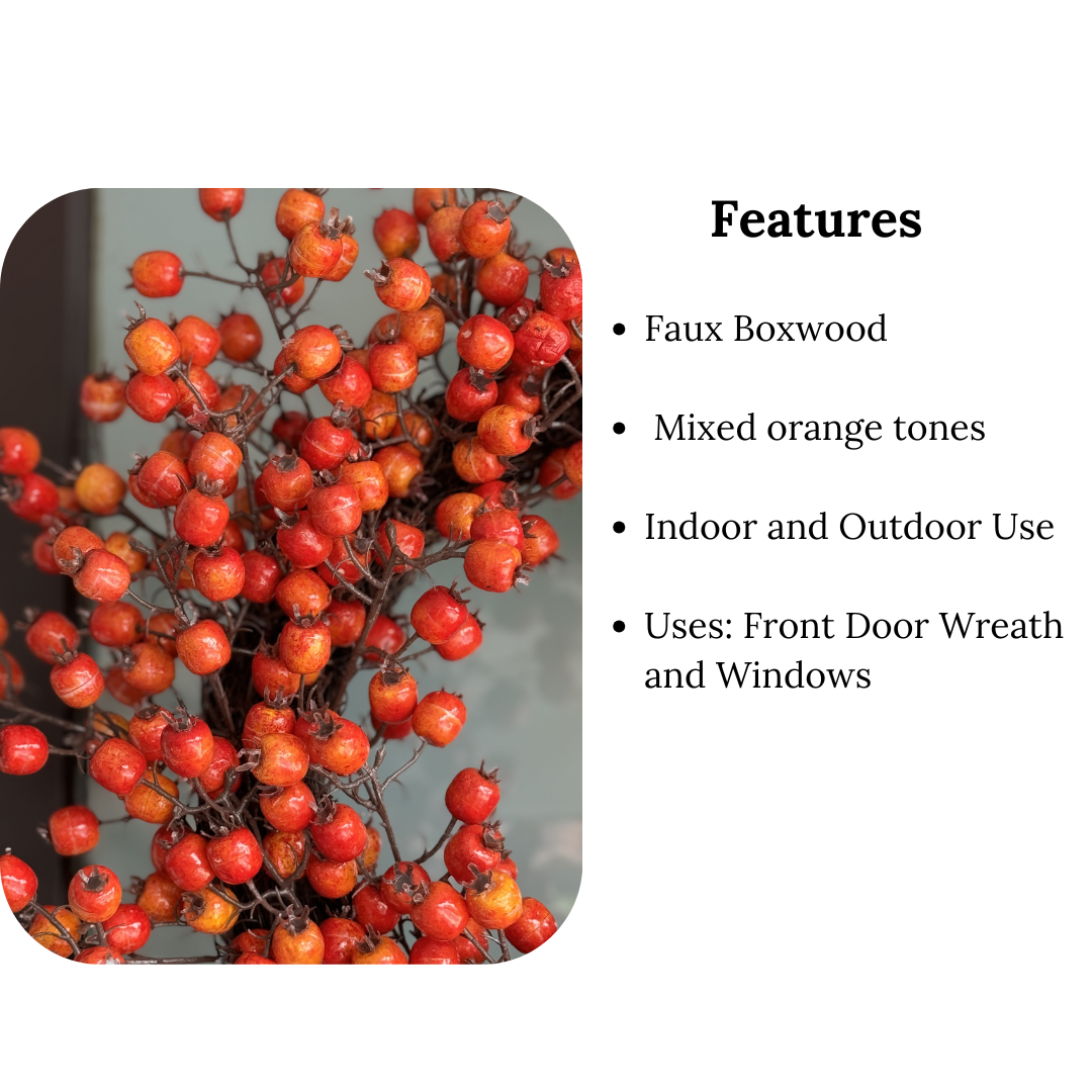 Front Door Christmas Wreath
Wreath for Outdoor Holiday Decor
Wreath for Winter Home Decor
Indoor Fall Wreath
Outdoor Autumn Wreath
Wreath for Holiday Home Decoration
Wreath for Front Door Entrance
19-inch Holiday Decor Wreath
Thanksgiving and Christmas Wreath
Wreath for Porch and Entryway