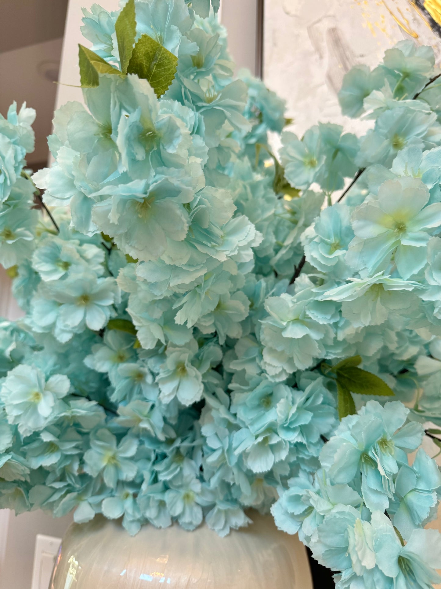 Sienna Faux Silk Blue Cherry Blossom Set of 3 pcs 36'' Wedding, Party, Event, Japan's National Flower