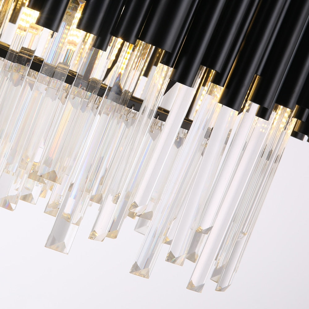 Alexander Black Round Modern Chandelier