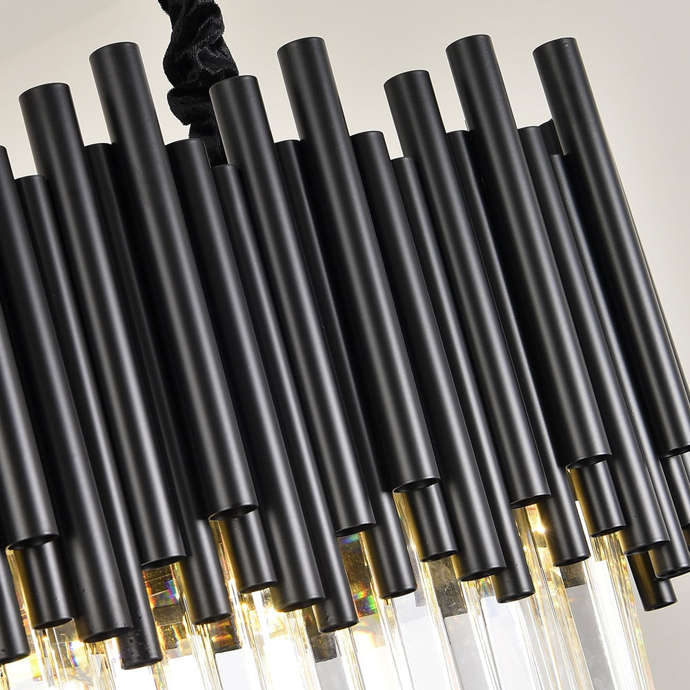 Alexander Modern Black Rectangular Chandelier