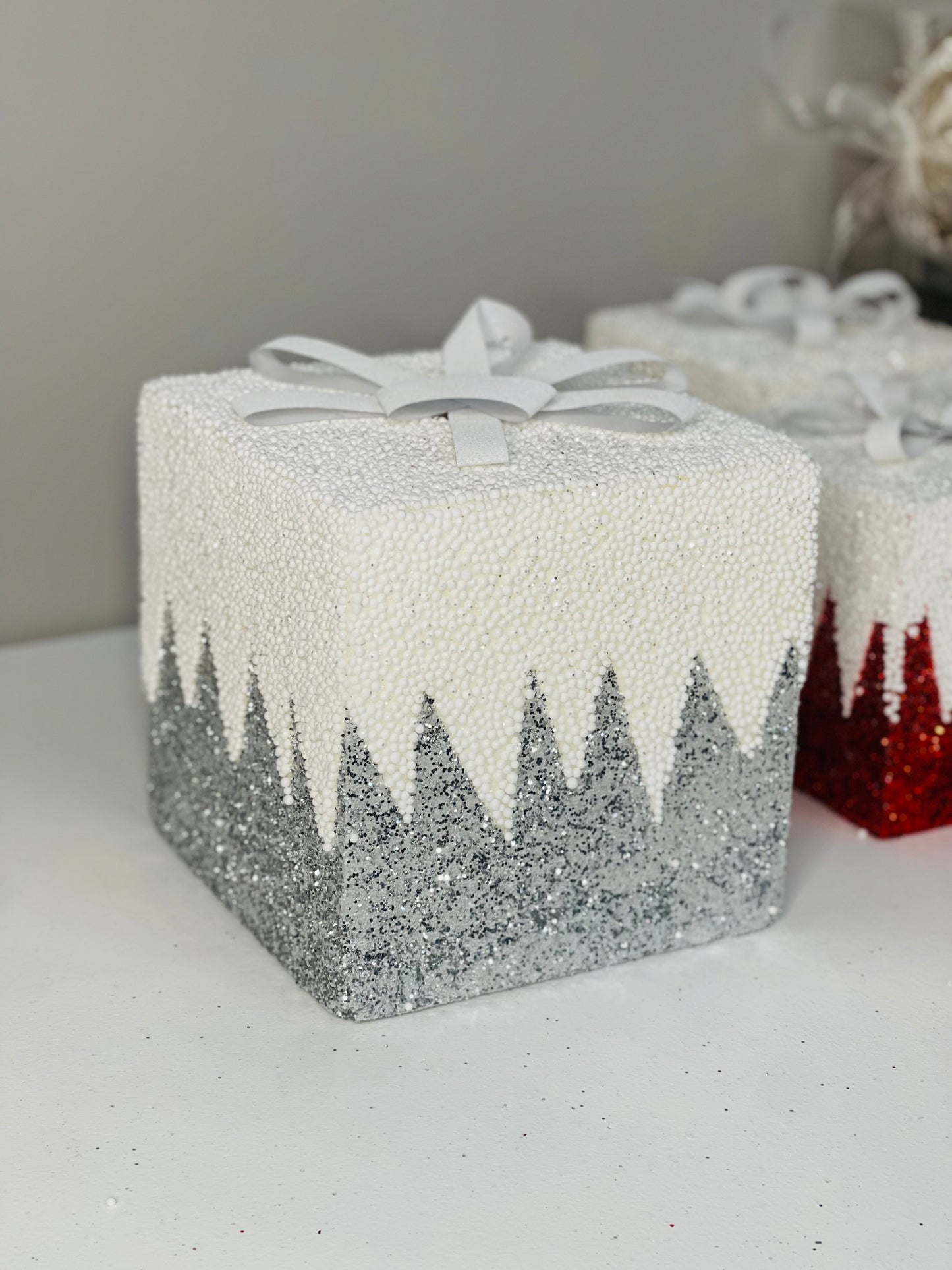 Gift Box Decor for Holidays Christmas 5.9''