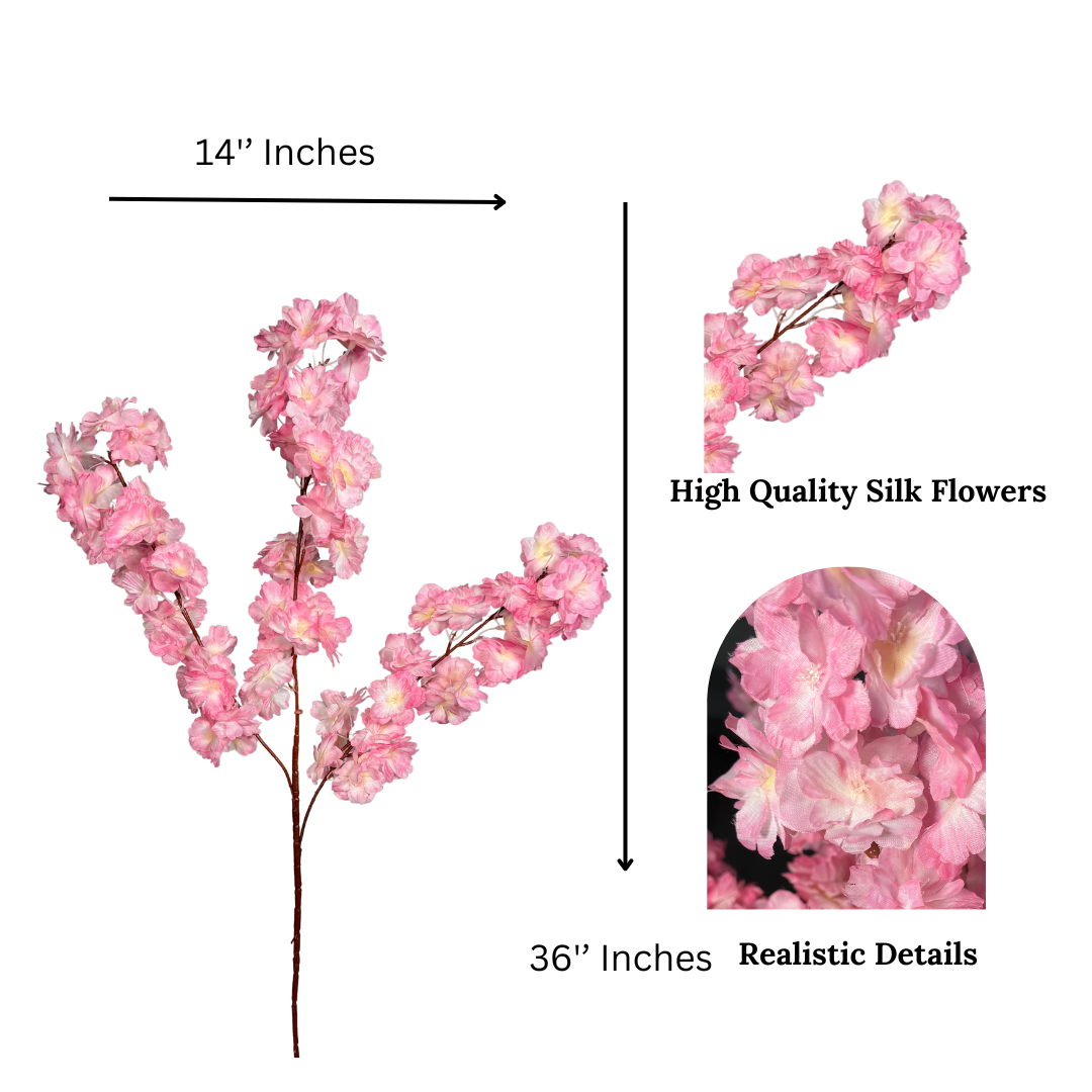 36 inch cherry blossom branches set
artificial cherry blossoms for vases
silk cherry blossom branch decoration
lifelike cherry blossom floral stems
faux sakura wedding decorations
cherry blossom centerpiece for tables
elegant pink flower branches
cherry blossom stems for arrangements
faux pink cherry blossom branches 3-pack
best artificial sakura for events