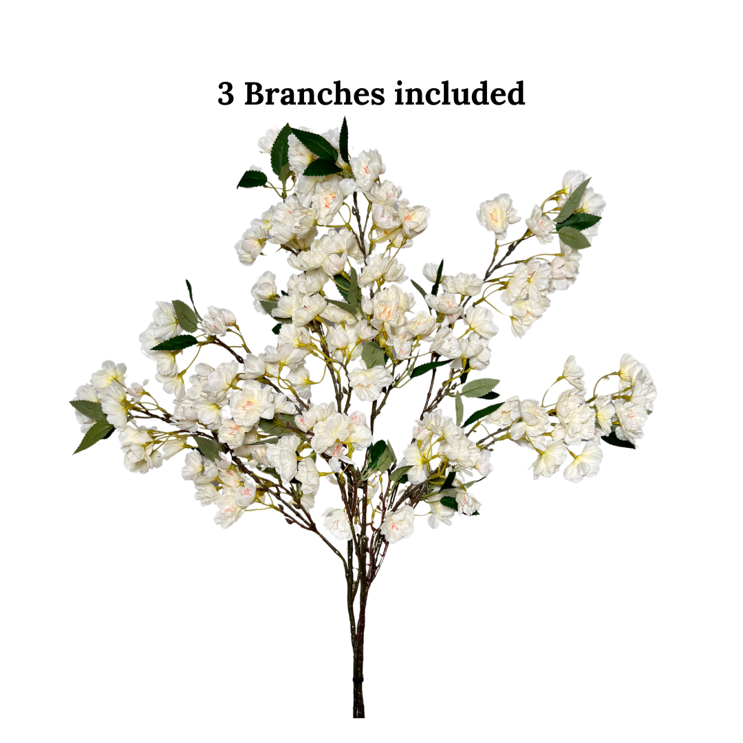 Spring cherry blossom home decor
White cherry blossoms for living room
Cream artificial flowers for mantels
Faux cherry blossom stems for vases
Seasonal silk flower arrangement
Tall artificial floral stems
Soft cherry blossom decor for home
Elegant spring floral branches
Neutral toned floral home accents
Faux florals for modern interiors