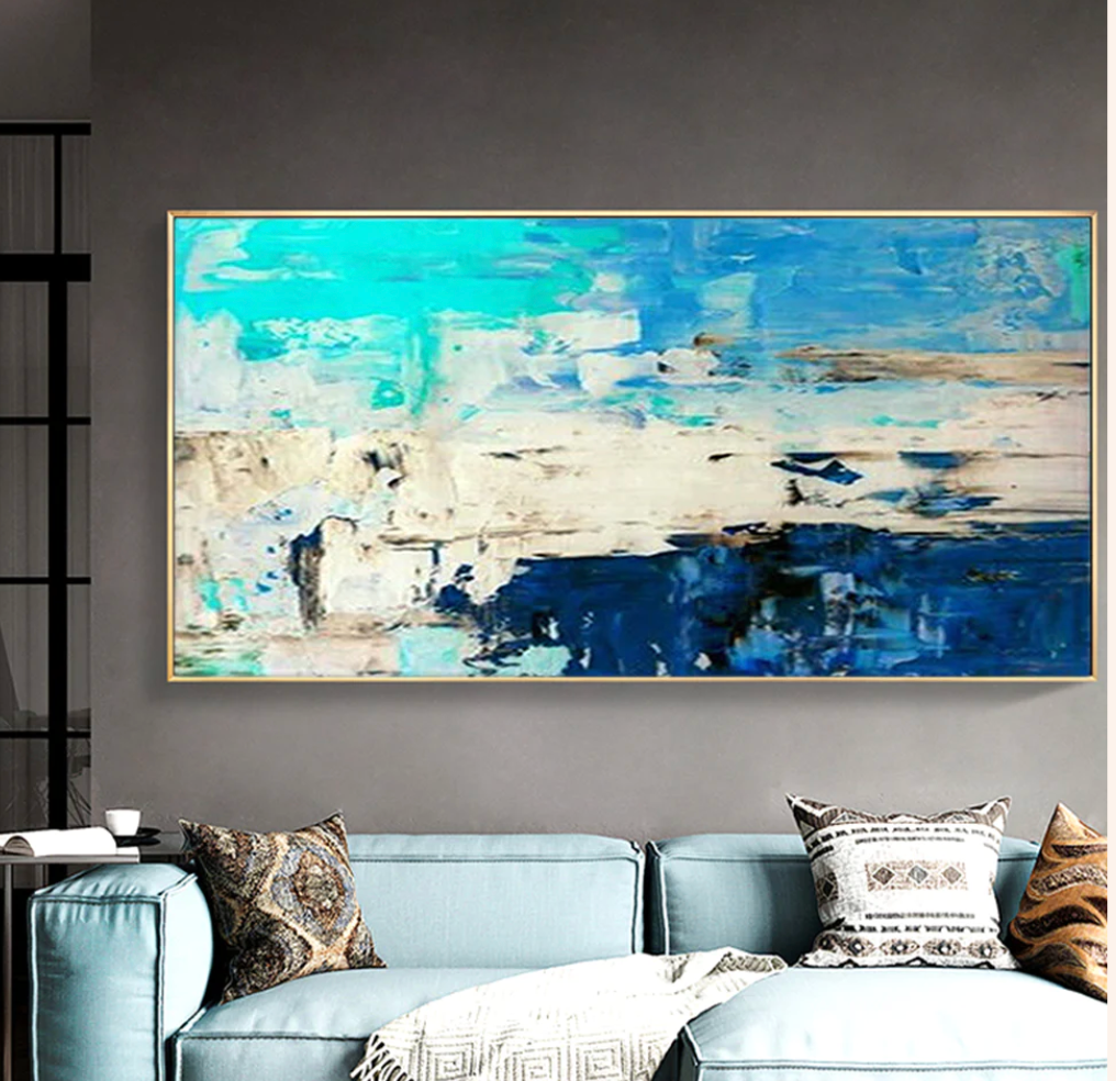 Ocean Abstract Hand Painted Wall Art