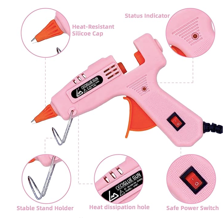 Hot Glue Gun Kit with 20 Glue Sticks