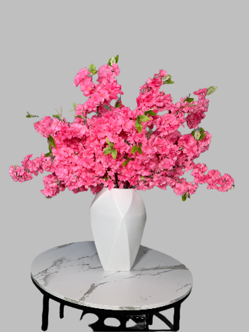 Sienna Hot Pink Silk Cherry Blossom Flower 3 Branches Pack 40'' Inches