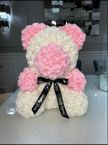 Totally Glam Rose Pink Teddy Bear Birthday, quinceaneras, anniversary, sweet 16, valentines, Mother’s Day