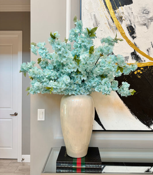 blue cherry blossom wedding decor
faux cherry blossoms for events
cherry blossoms for party centerpieces
artificial flowers for weddings
event decor faux flowers
Japanese theme wedding flowers
blue cherry blossoms centerpiece
cherry blossom branches for reception
tall faux floral stems for events
cherry blossoms for bridal shower