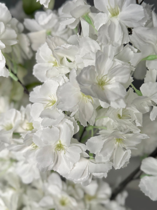 white faux flowers for decor
elegant artificial cherry blossoms
cream silk flowers for vase
cherry blossom branches for centerpiece
tall faux florals for home styling
neutral tone flower stems
spring home decor florals
white blossom branches for mantel
faux cherry blossoms for entryway
artificial stems for shelf styling