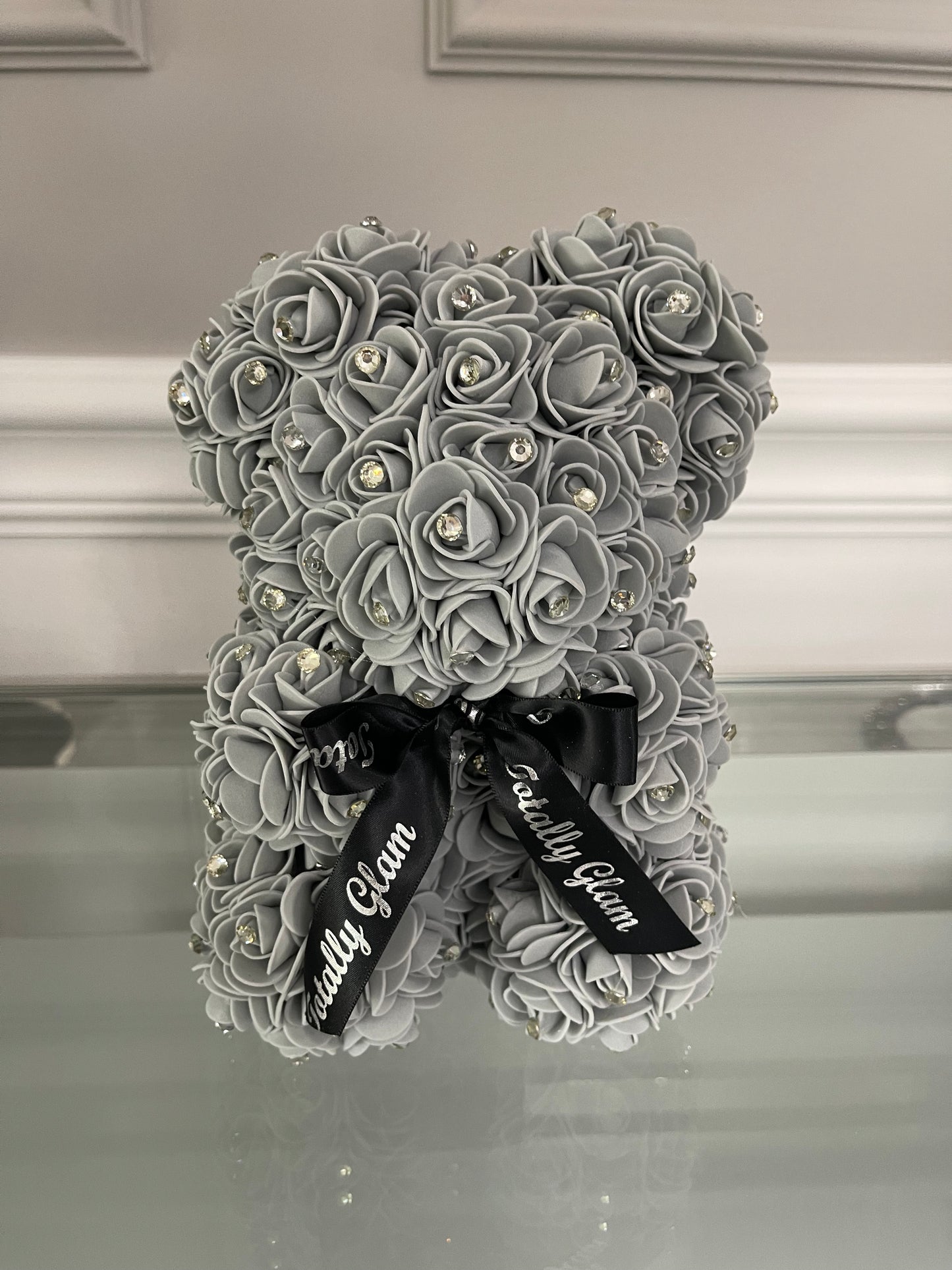 Totally Glam Diamond Rose Bear Small