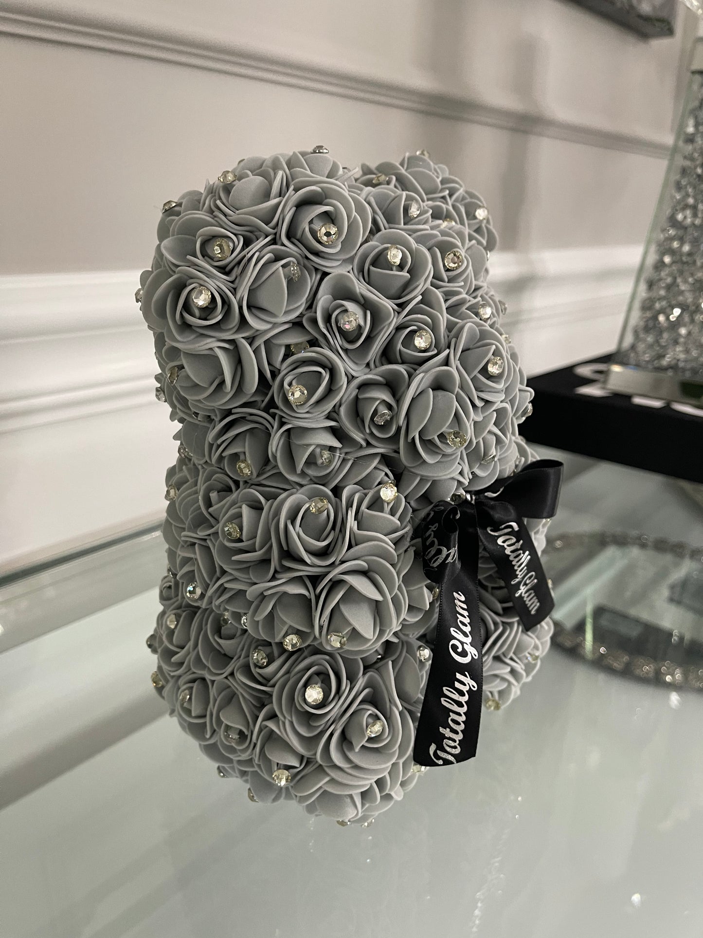 Totally Glam Diamond Rose Bear Small