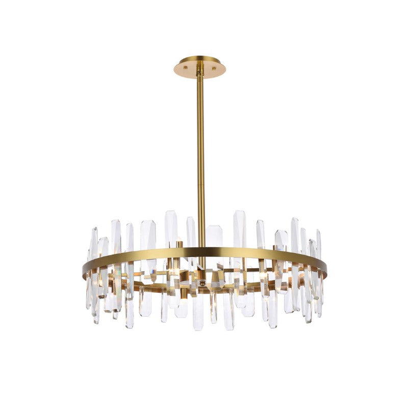 Serena V Crystal Round Pendant