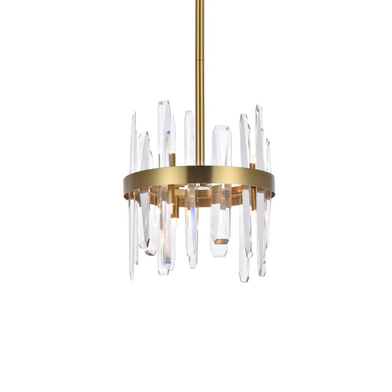 Serena II Crystal Round Pendant