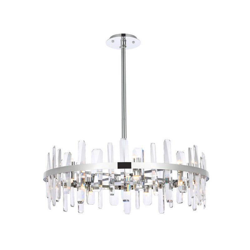 Serena V Crystal Round Pendant