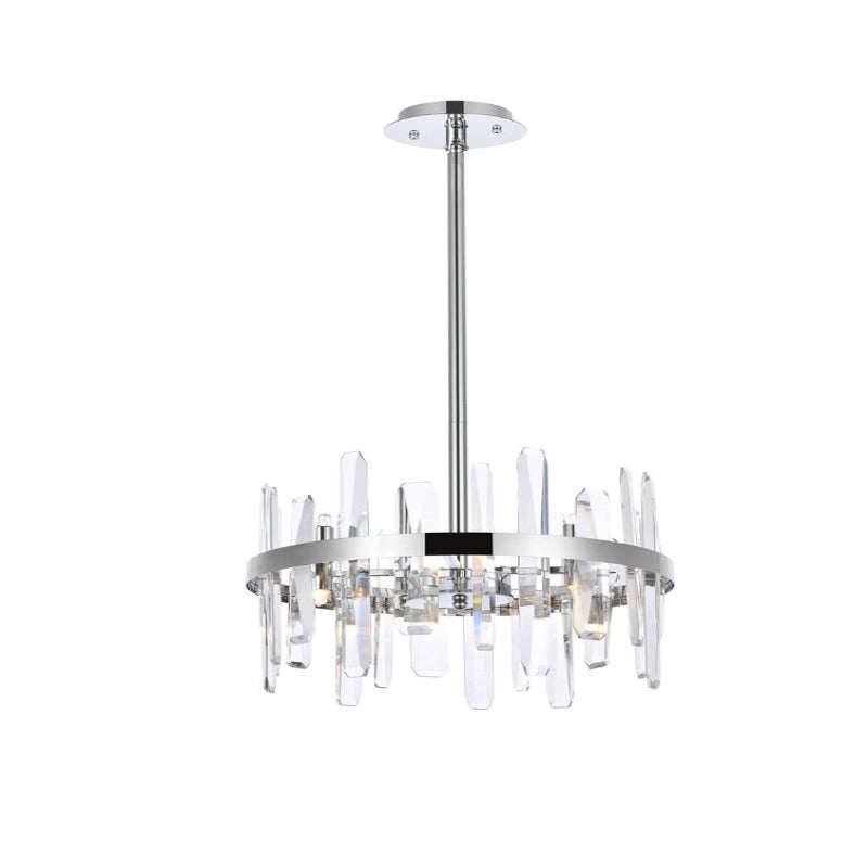 Serena III Crystal Round Pendant