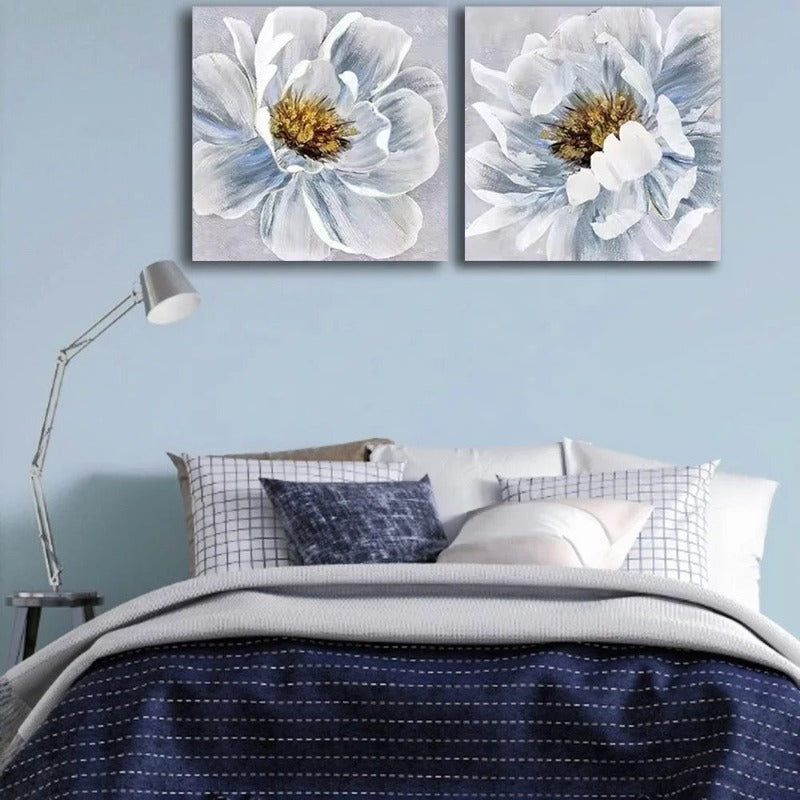 Spring Into Summer Hand Painted Wall Art, Set of 2