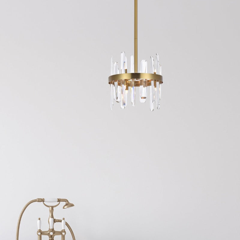 Serena II Crystal Round Pendant