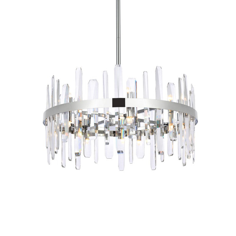 Serena V Crystal Round Pendant