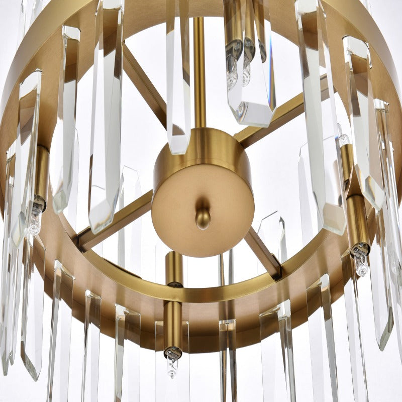 Serena III Crystal Round Pendant