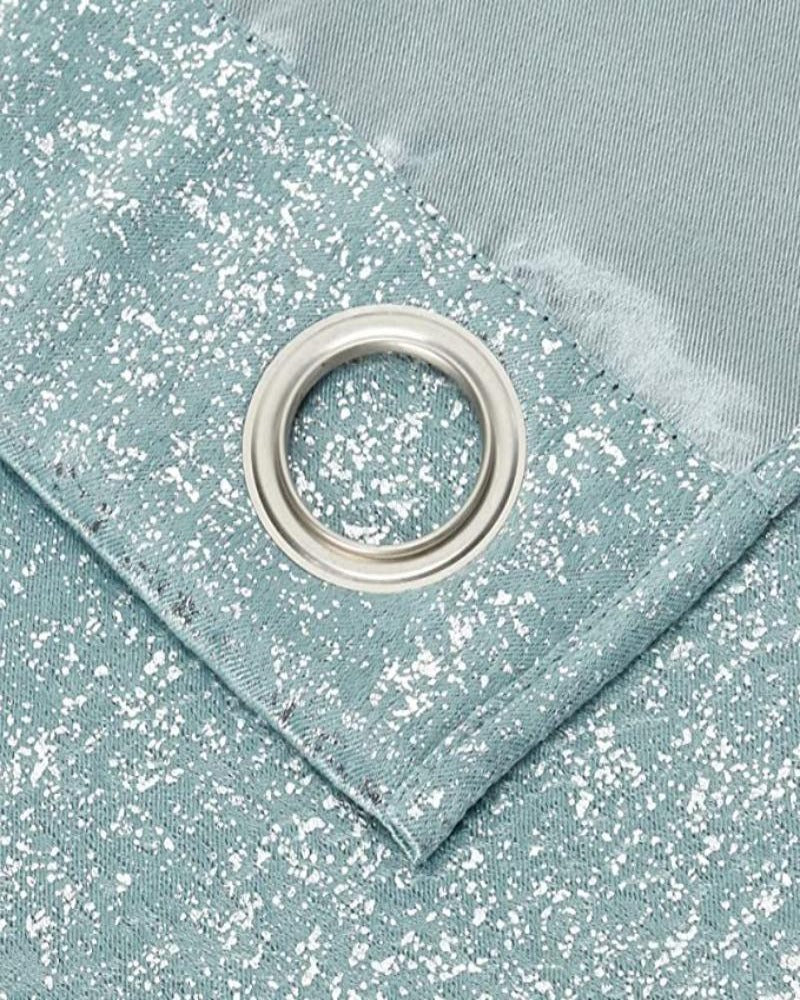 Bella Metallic Blackout Textured Curtains, 2 Panels
