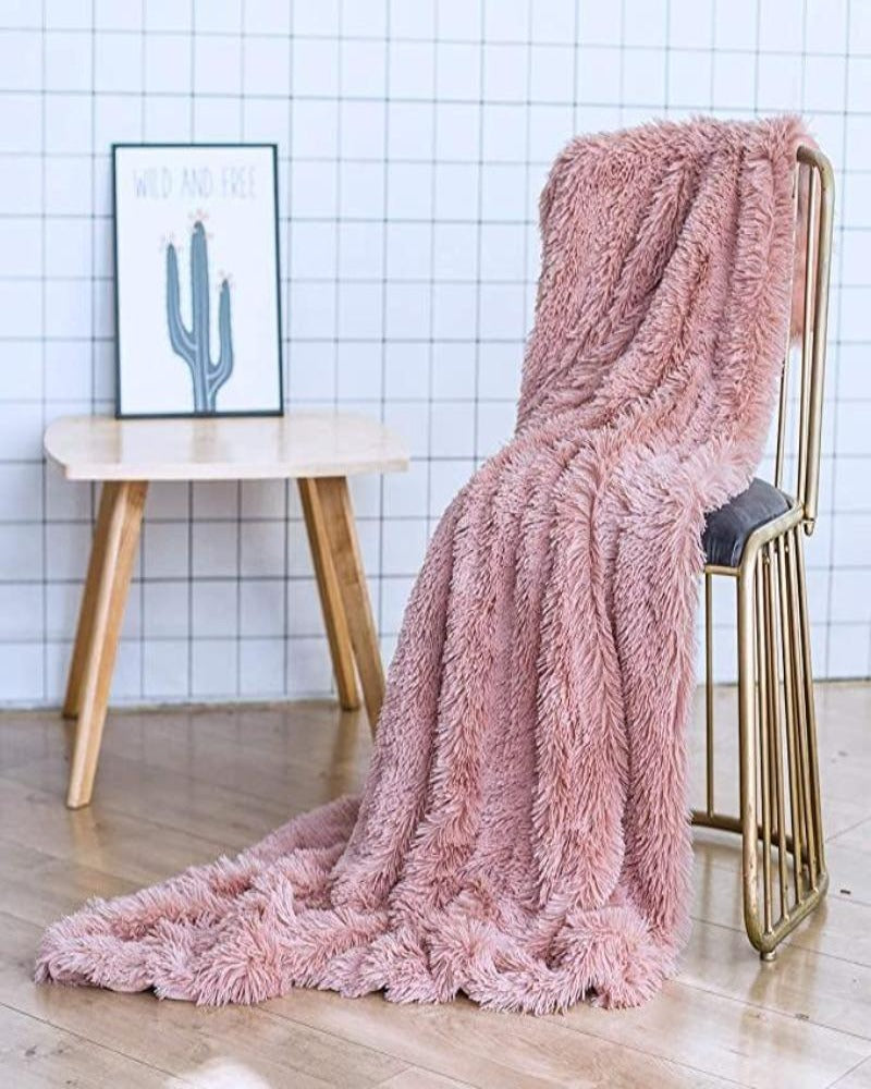 Ava Faux Fur Throw Blanket