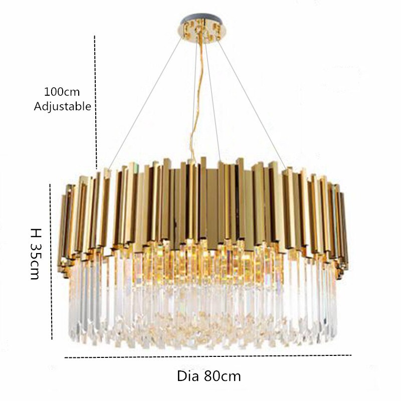 Dante III Round Modern Chandelier