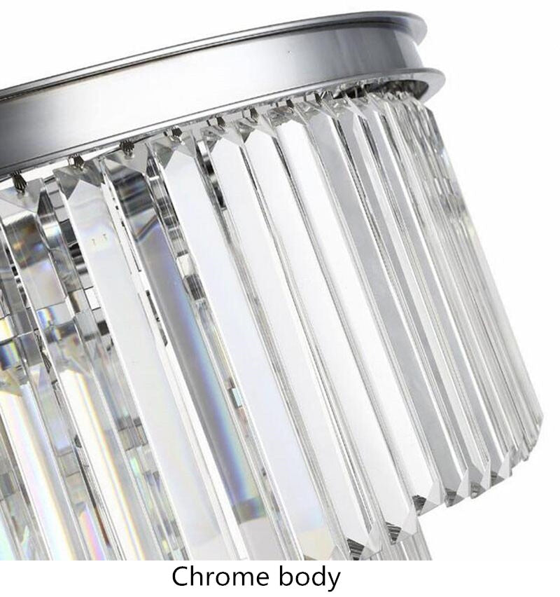Aria Round Layered Crystal Chandelier