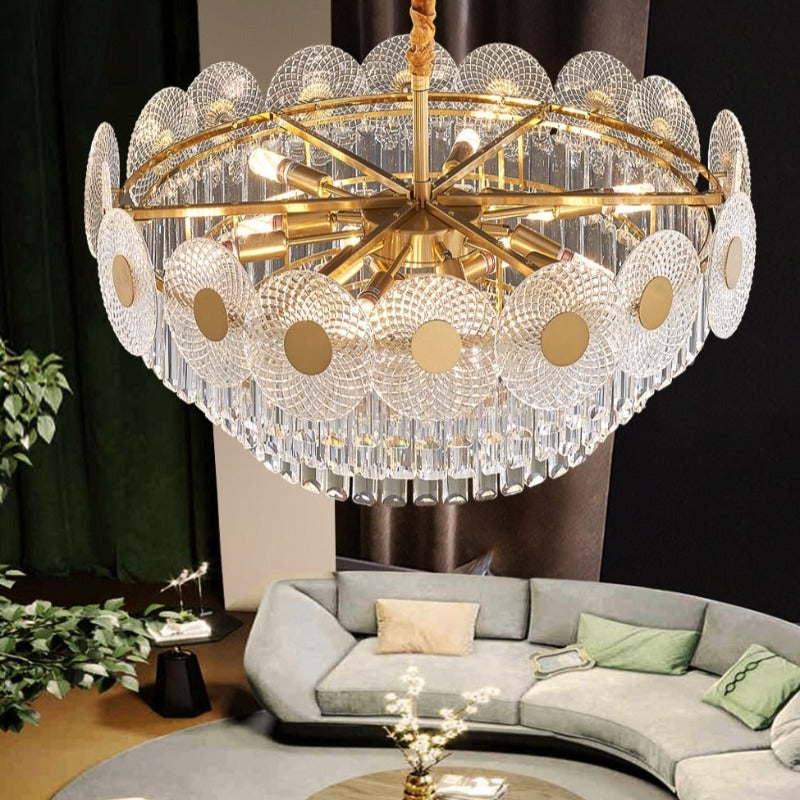 Felicia Round Crystal Chandelier