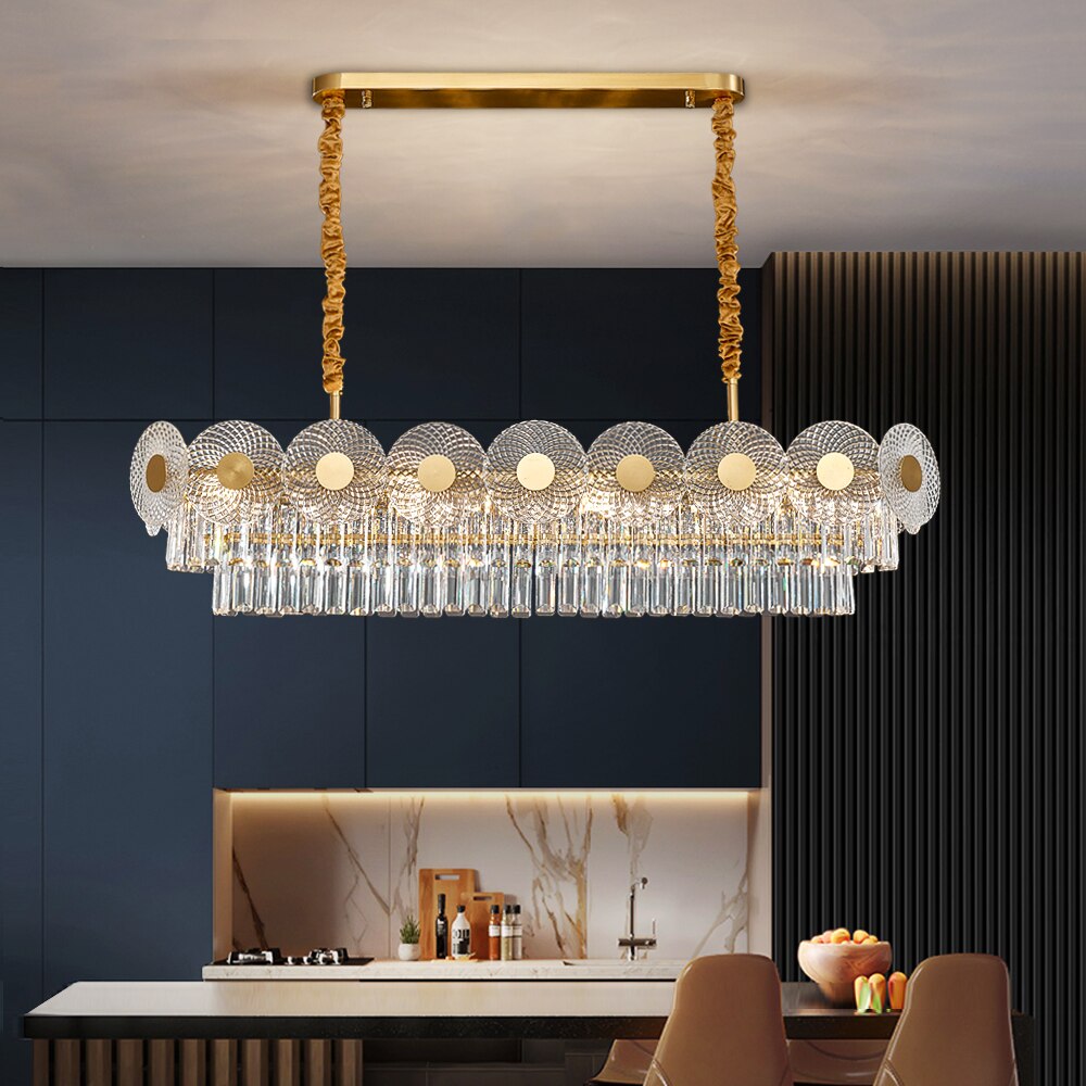 Felicia Oval Crystal Chandelier