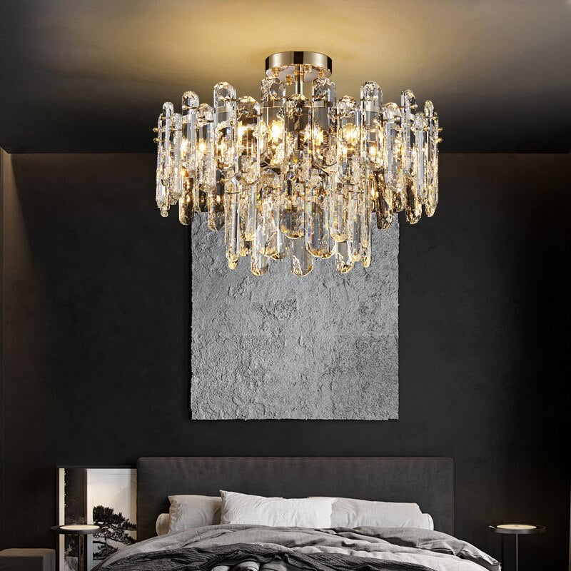 Daena Gold Crystal Chandelier