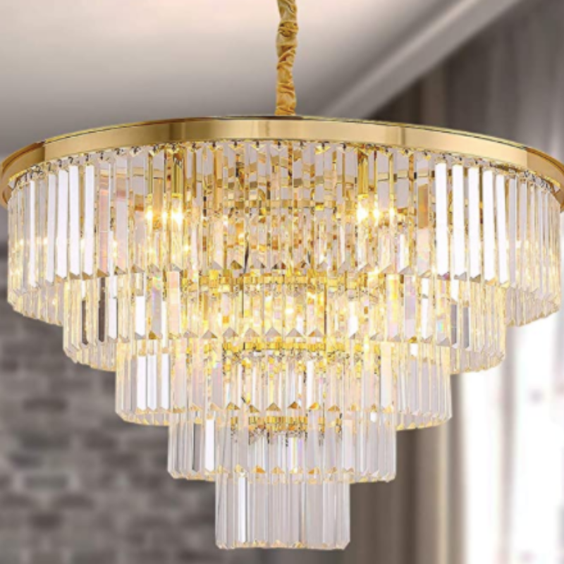 Aria I Round Crystal Chandelier