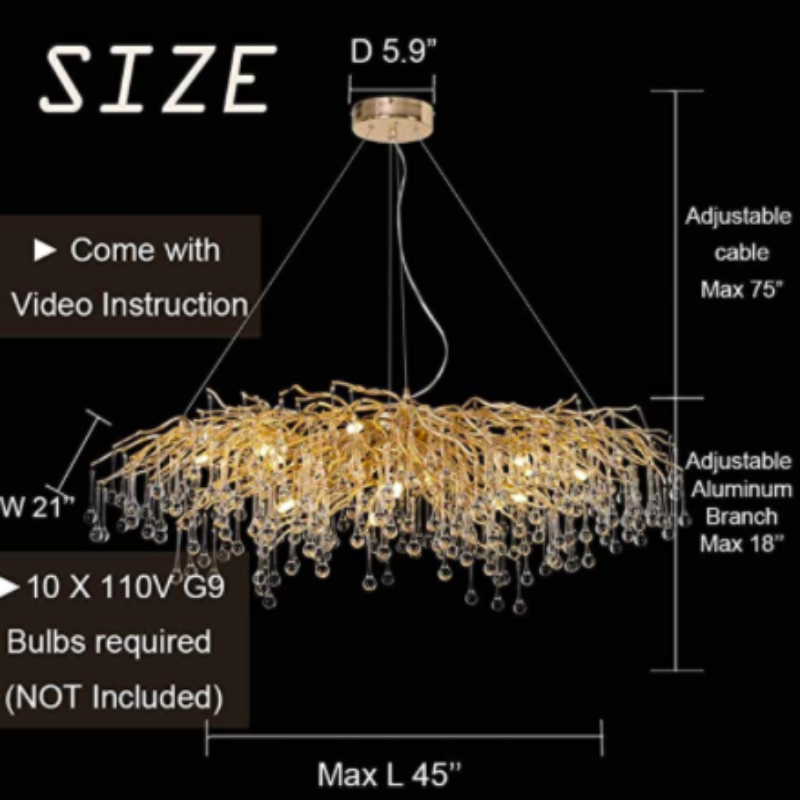 Marbella Modern Branch Chandelier
