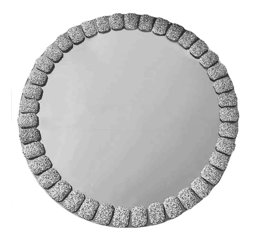 Totally Glam Glitter Mirror Charger Plates Set of 2