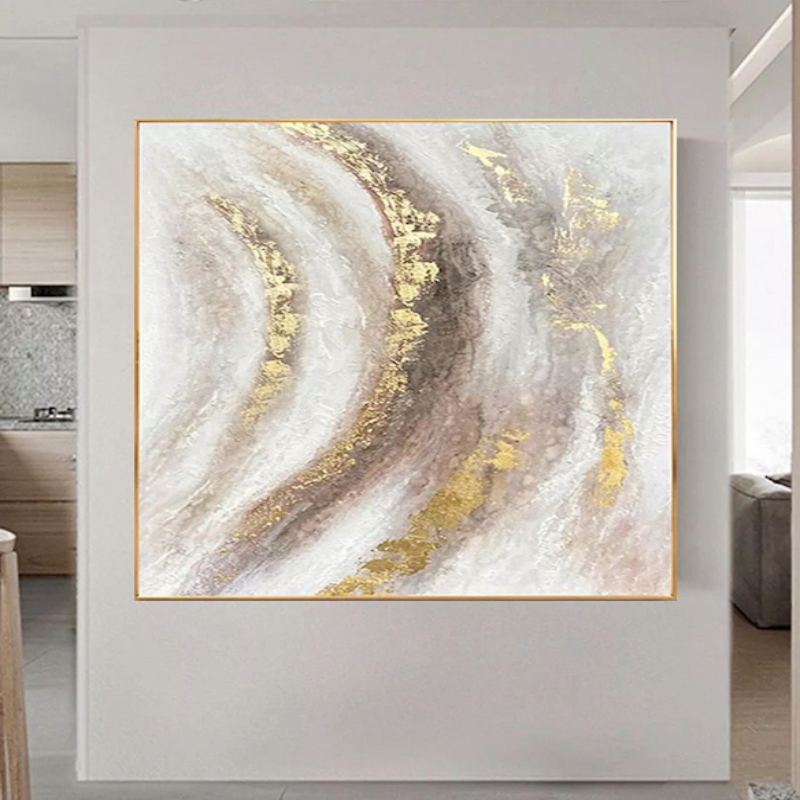 gold abstract wall art