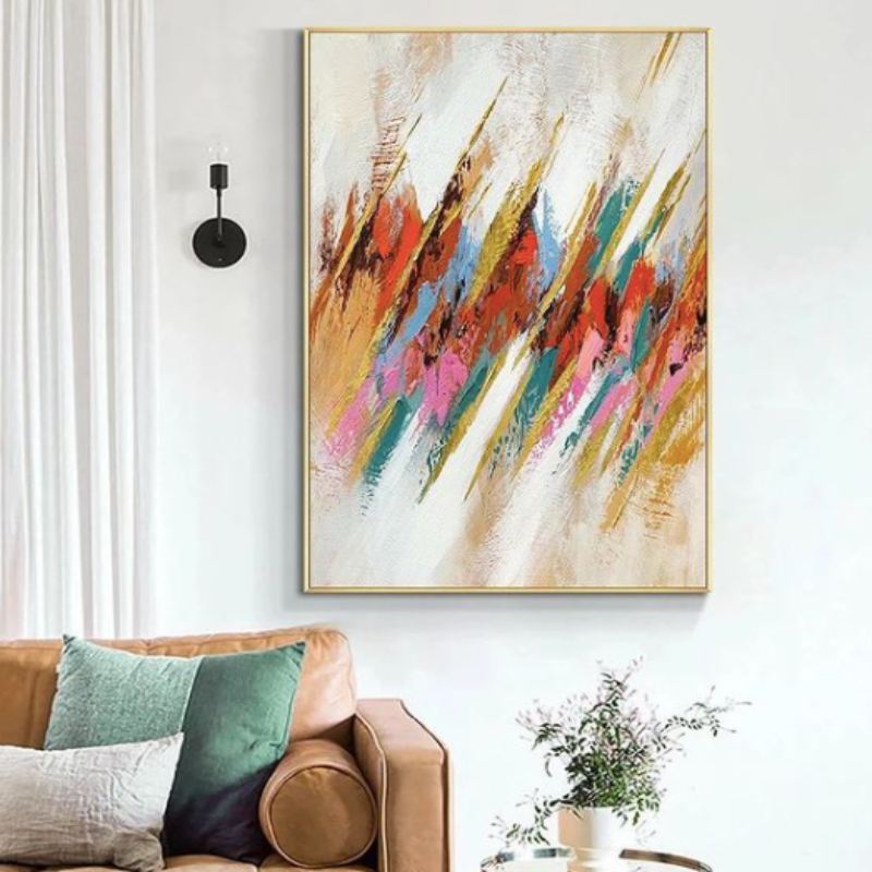 vibrant colorful wall art