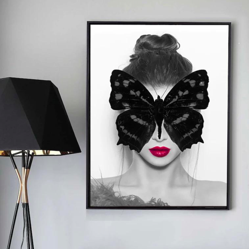 black wall art