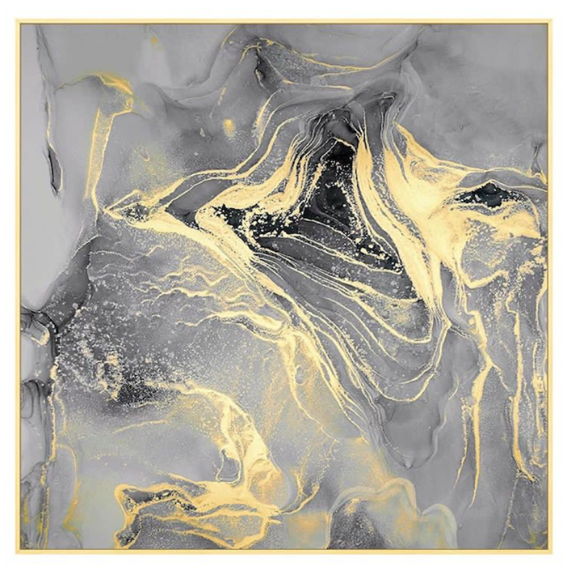 black and gold abstract