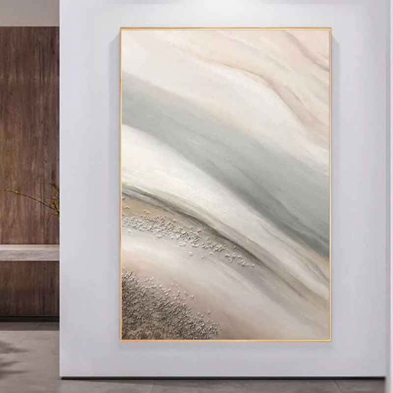 neutral color wall art
