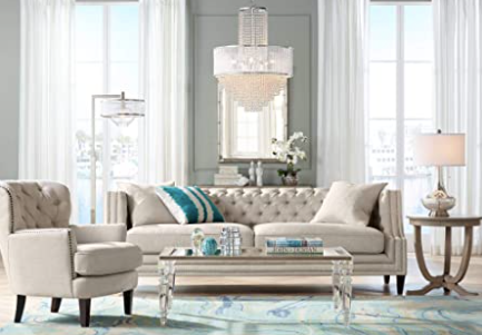 Chambray Faux Orchid in Silver Pot