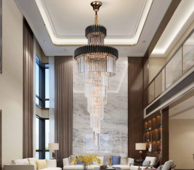 black crystal chandelier
