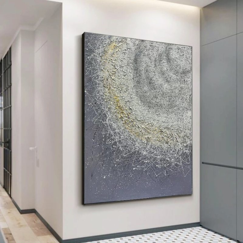 Silver Lux Abstract Wall Art
